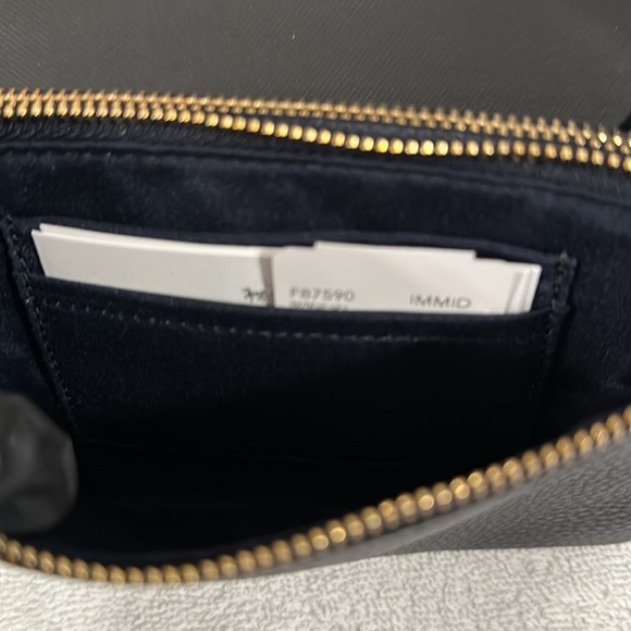 New Coach Navy Leather Wristlet - Picture 8 of 13